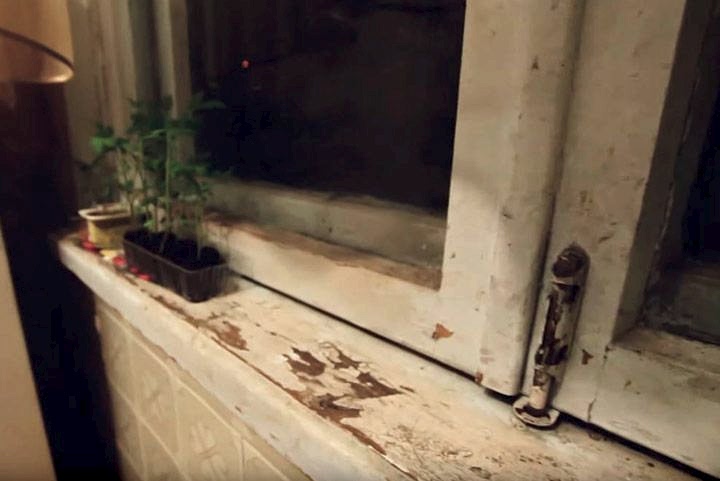 старое окно до установки