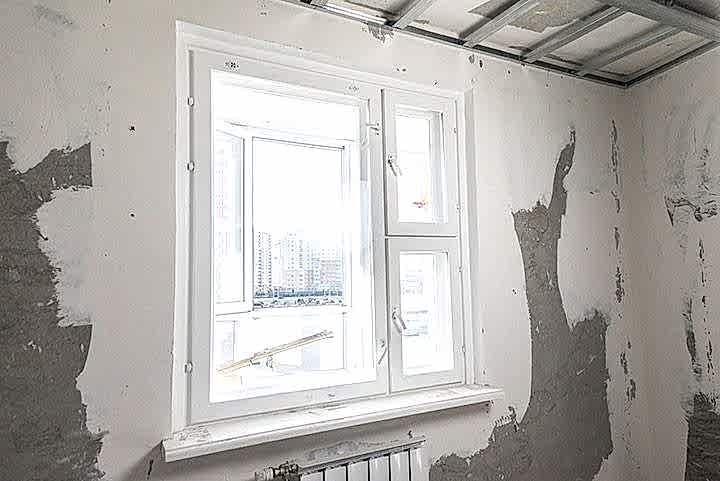 старое окно до установки