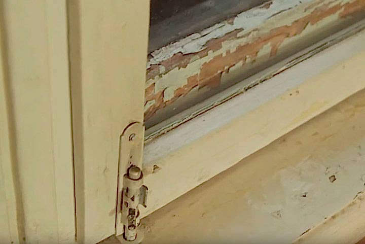 старое окно до установки