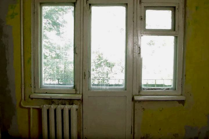 старое окно до установки