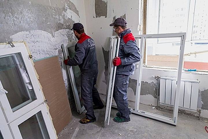 установка пластикового окна